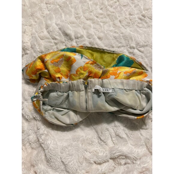 Endless Rose Floral Brocade Sweetheart Neck Crop Top - Picture 5 of 5